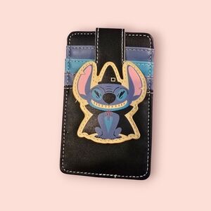 Disney Witch Stitch Halloween Wallet ID Card Holder Cartoon Lilo & Stitch